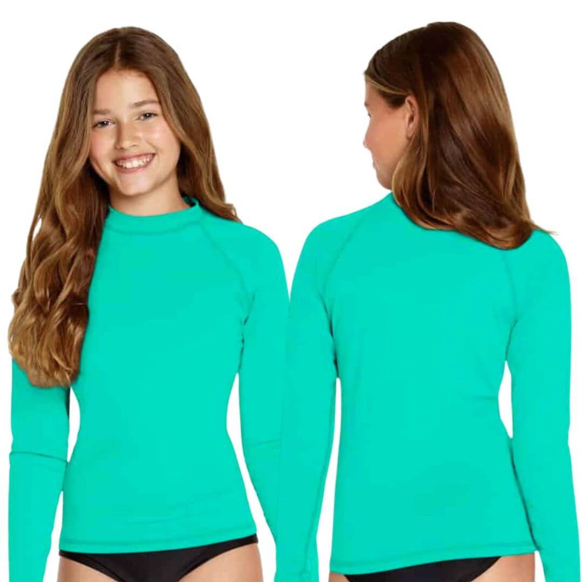 GENERICO - Polo Natacion Turqueza Niños Unisex Ropa de Baño Surf