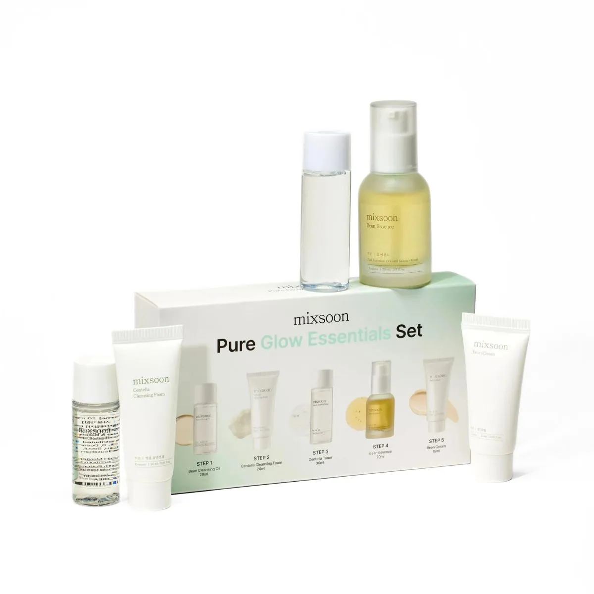 MIXSOON - Mixsoon Pure Glow Essentials Set 5 Pcs Rutina Cuidado Piel