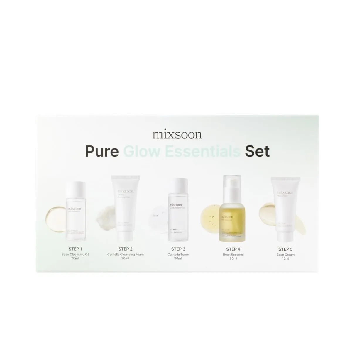 MIXSOON - Mixsoon Pure Glow Essentials Set 5 Pcs Rutina Cuidado Piel