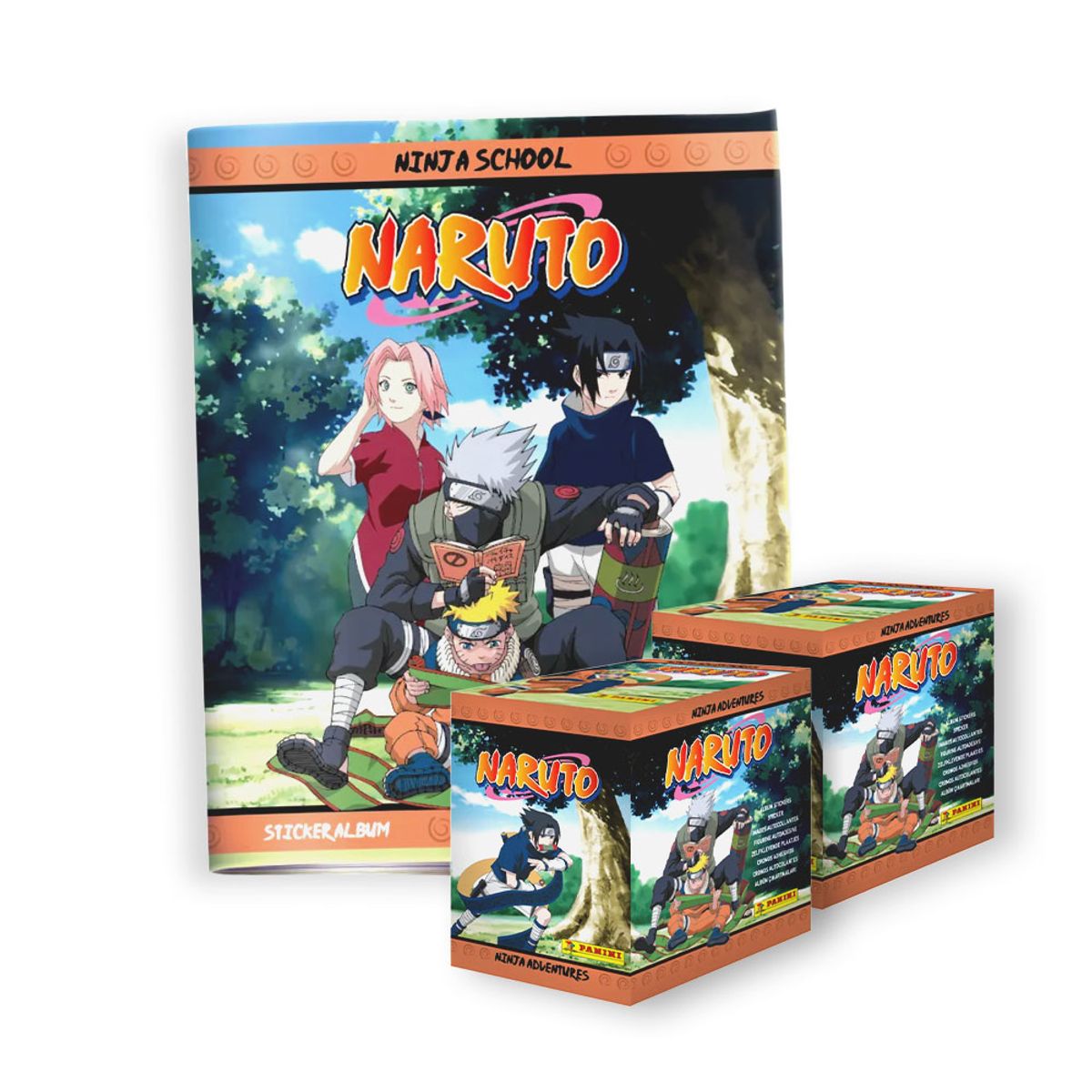 PANINI - ALBUM NARUTO 2025 PAQUETON + ALBUM TAPA BLANDA