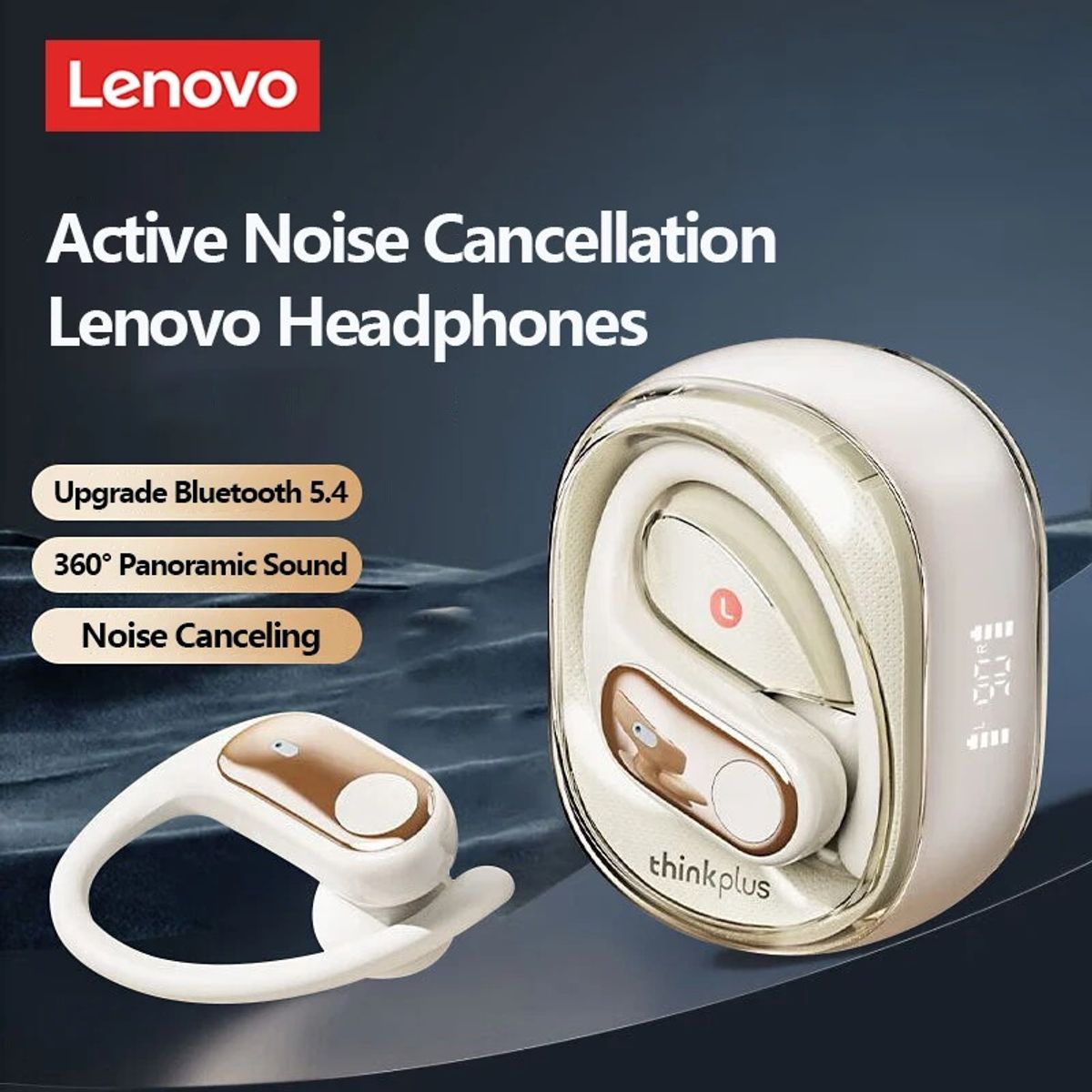 LENOVO - Audífono In-Ear Bluetooth LP79 OWS