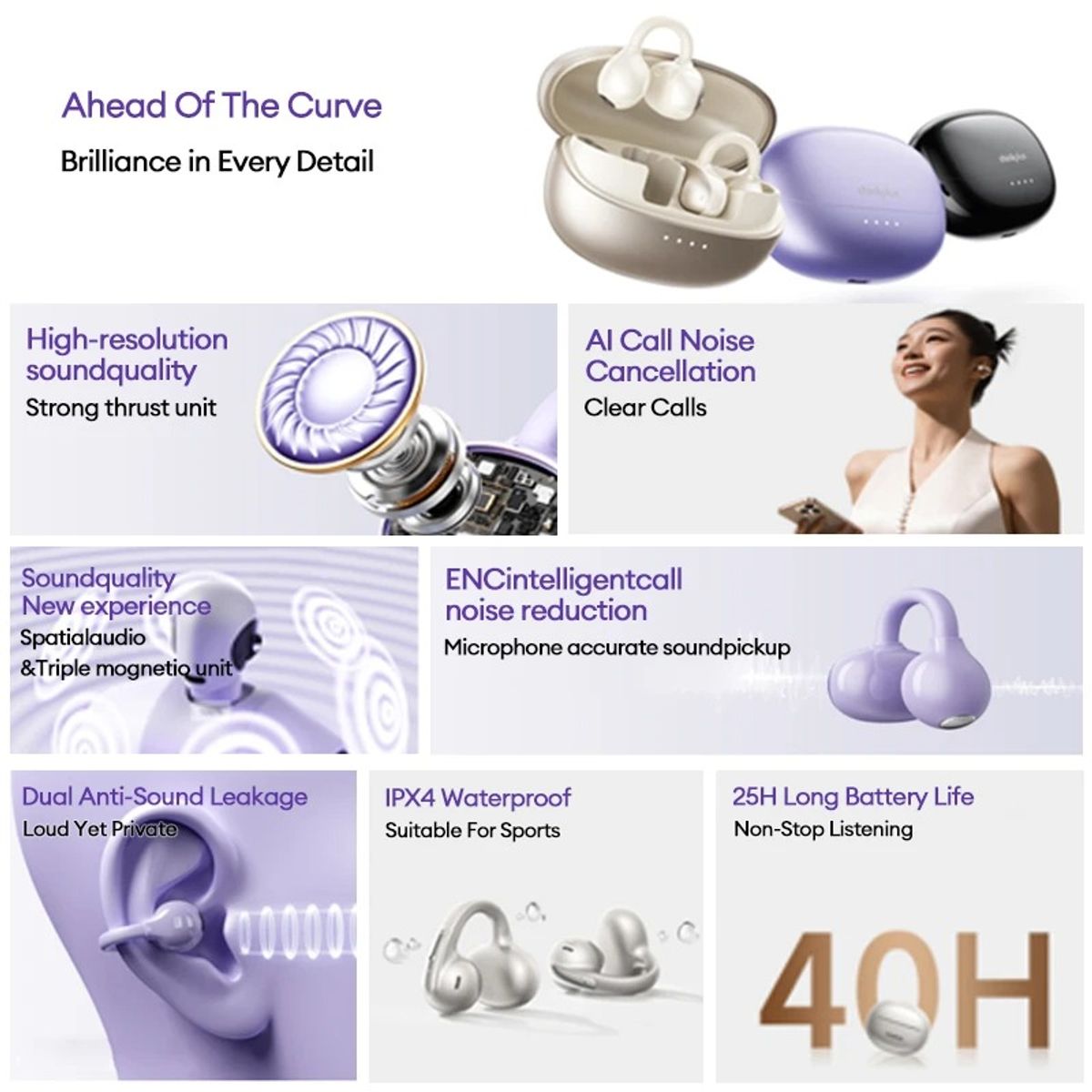 LENOVO - Audífono In-Ear Bluetooth LK6