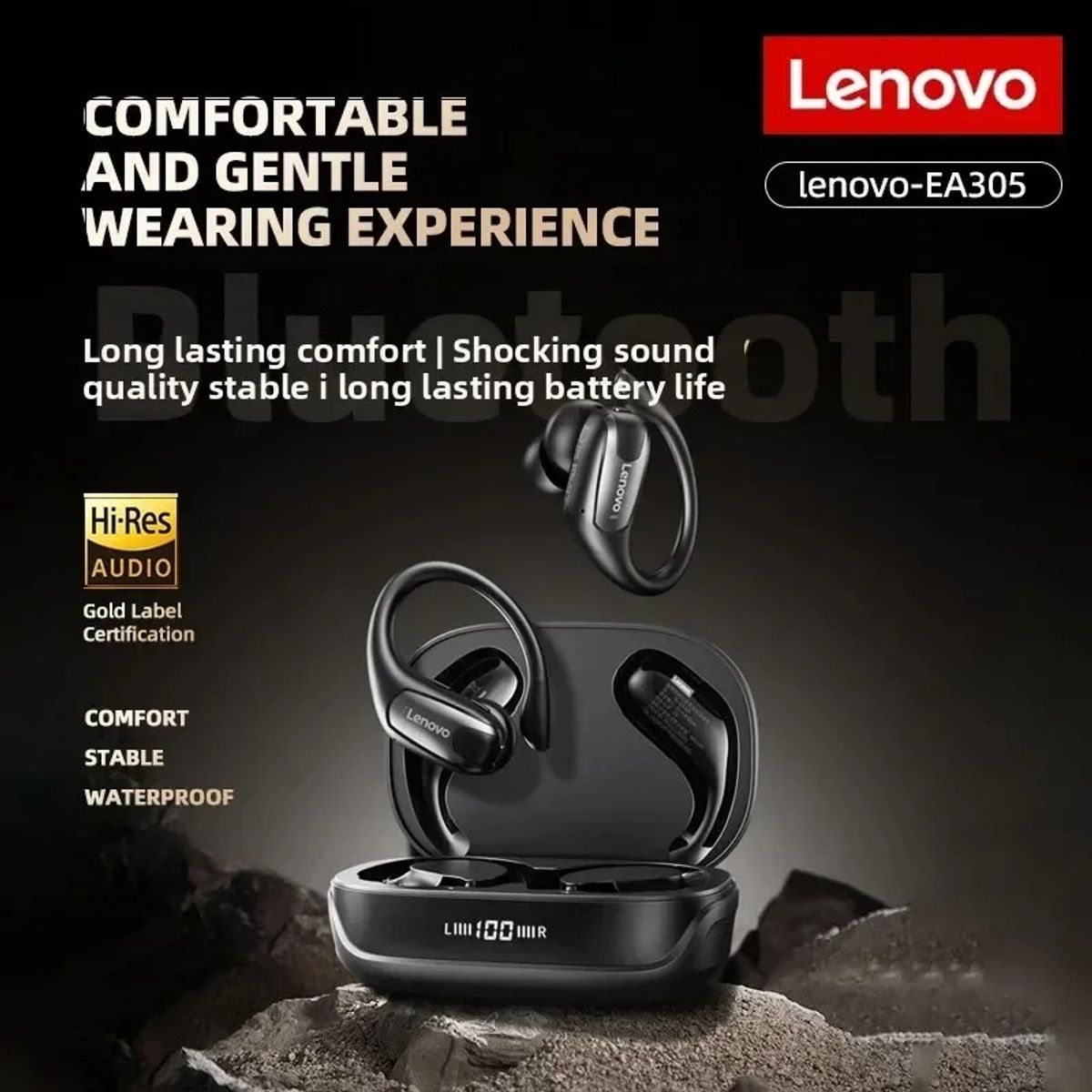 LENOVO - Audífono In-Ear Bluetooth EA305