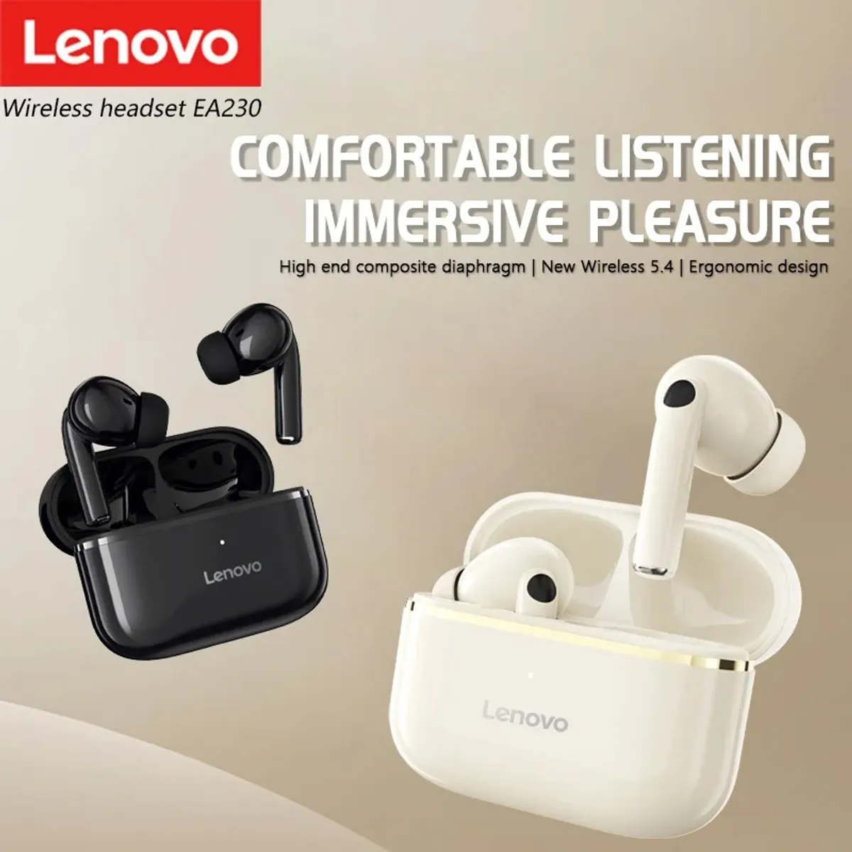 LENOVO - Audífono In-Ear Bluetooth EA230