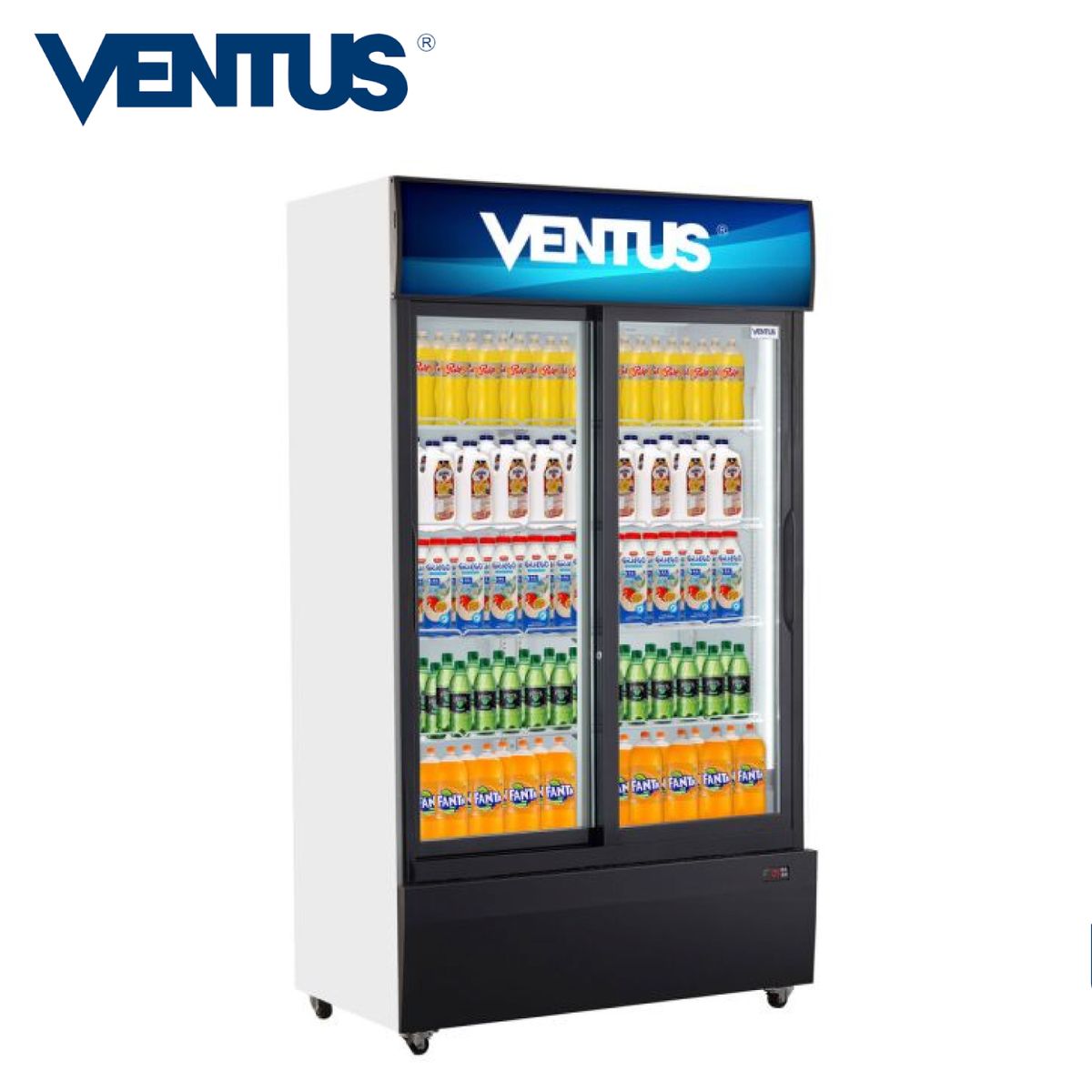 Ventus - Exhibidor Vertical 800 Lt 2 Puertas Ventus - VC-800L