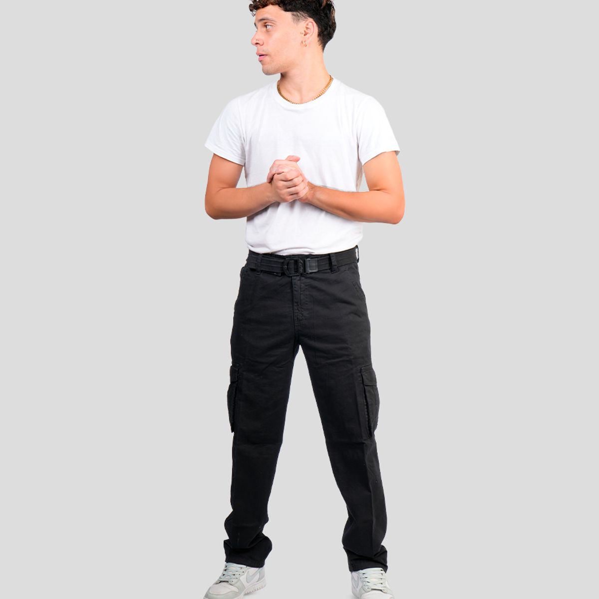 CH CASTRO SPORT - PANTALON DRILL CARGO JEEP 98% ALGODÓN STRECH HOMBRE