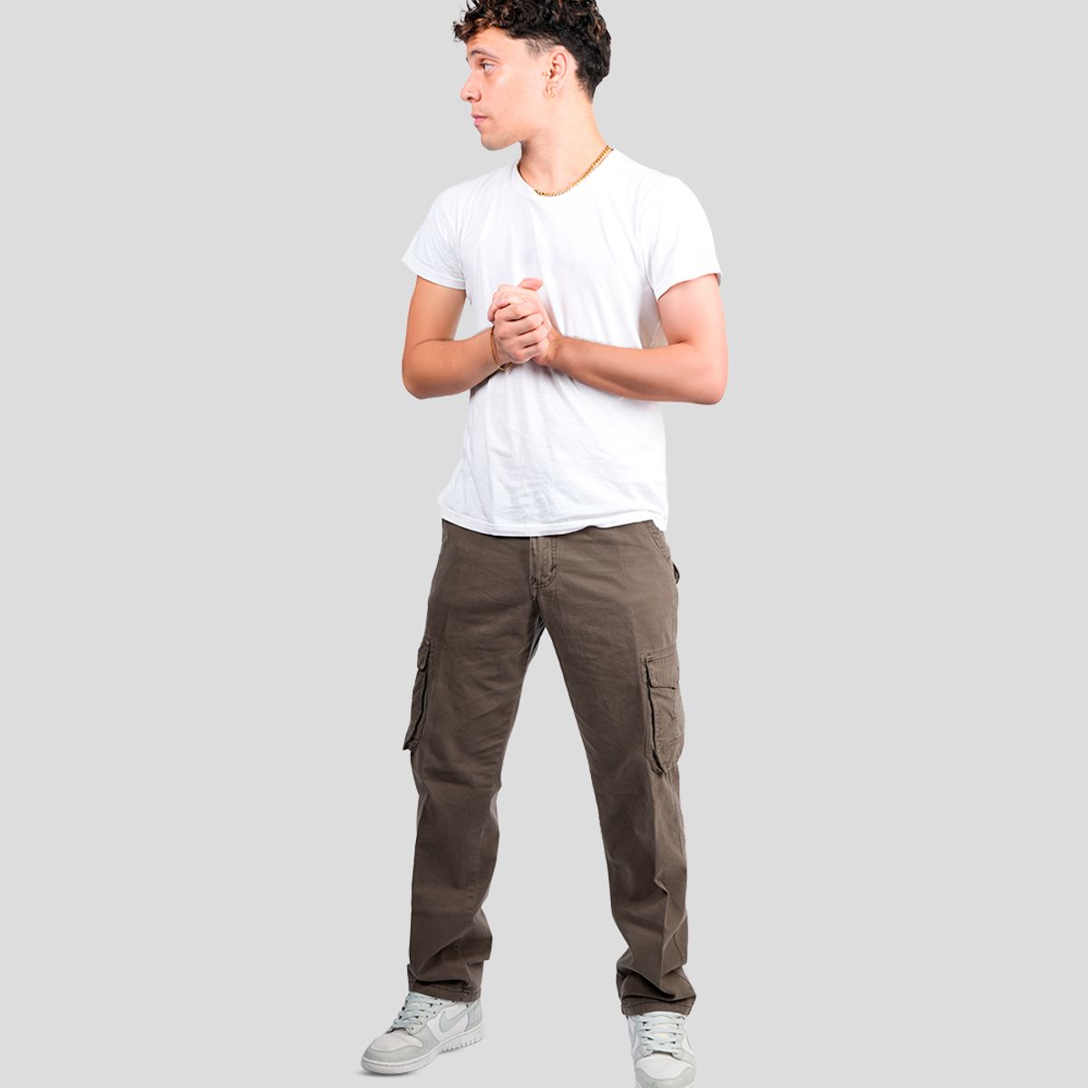 CH CASTRO SPORT - PANTALON DRILL CARGO JEEP 98% ALGODÓN STRECH HOMBRE