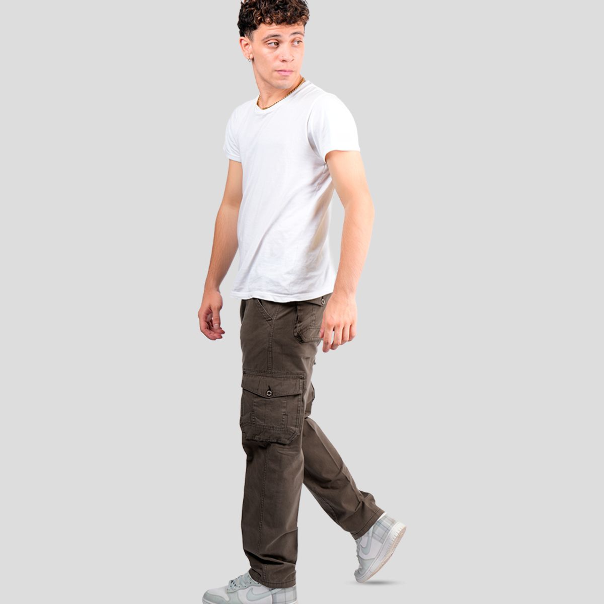 CH CASTRO SPORT - PANTALON DRILL CARGO JEEP 98% ALGODÓN STRECH HOMBRE