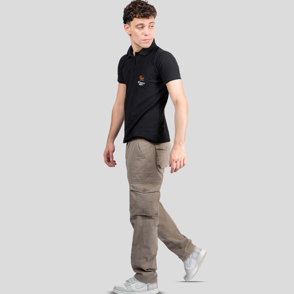 CH CASTRO SPORT - PANTALON DRILL CARGO JEEP 98% ALGODÓN STRECH HOMBRE