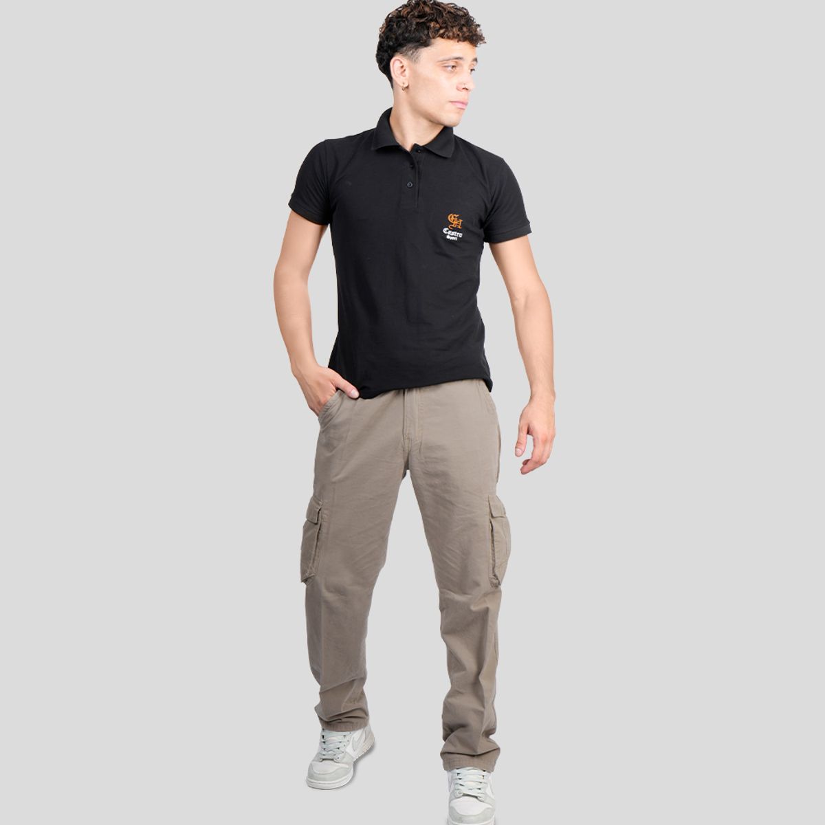 CH CASTRO SPORT - PANTALON DRILL CARGO JEEP 98% ALGODÓN STRECH HOMBRE