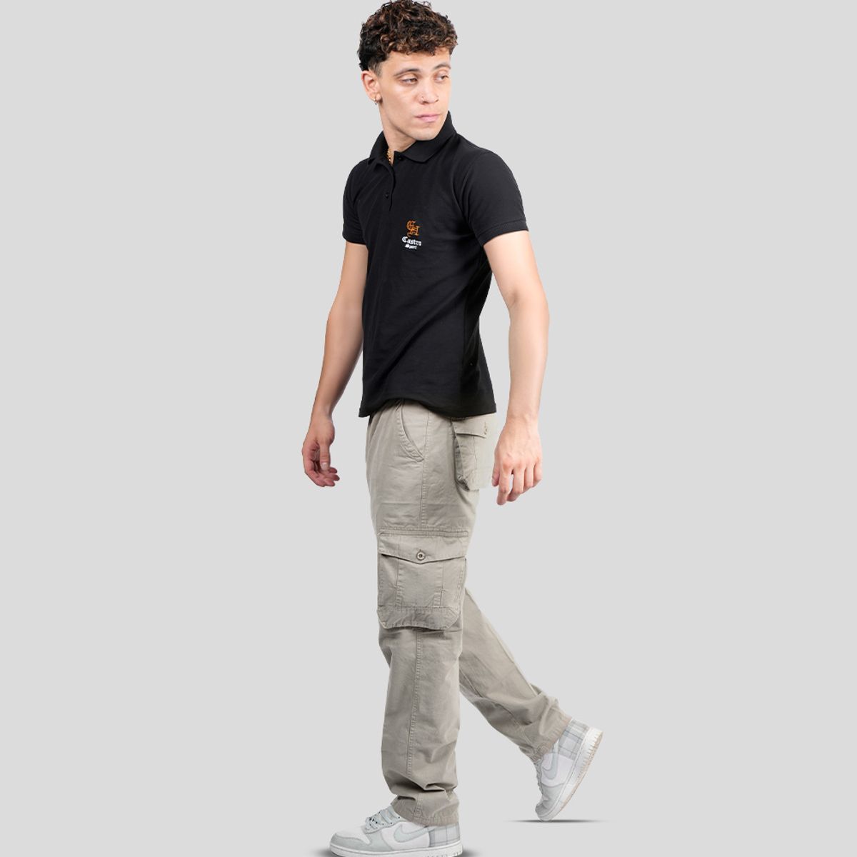 CH CASTRO SPORT - PANTALON DRILL CARGO JEEP 98% ALGODÓN STRECH HOMBRE