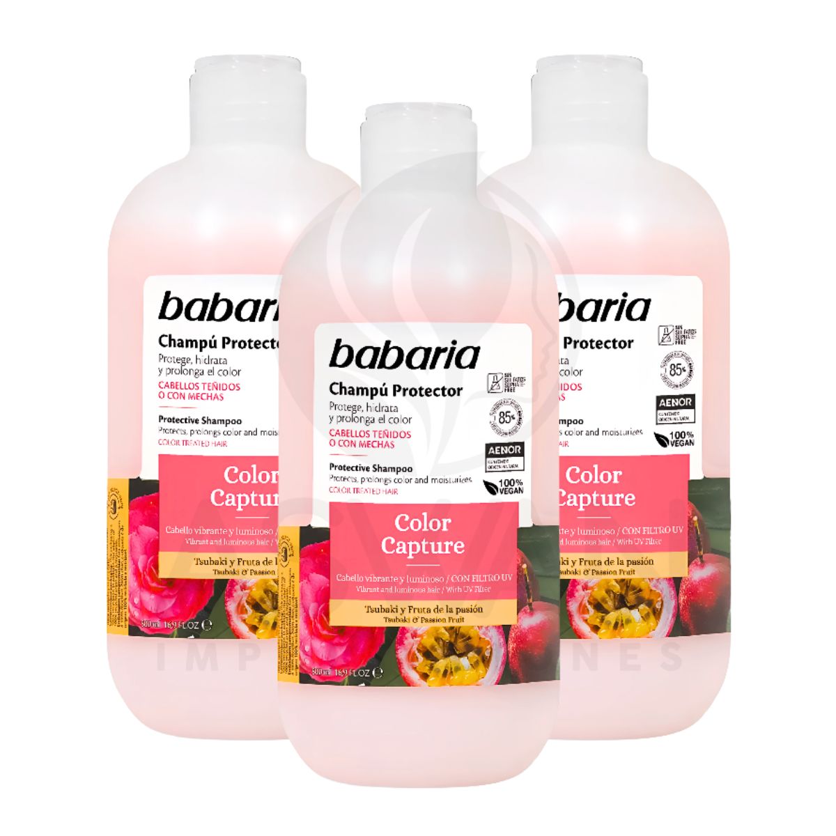 GENERICO - Pack x3 Champú Color Capture 500 ml - Babaria