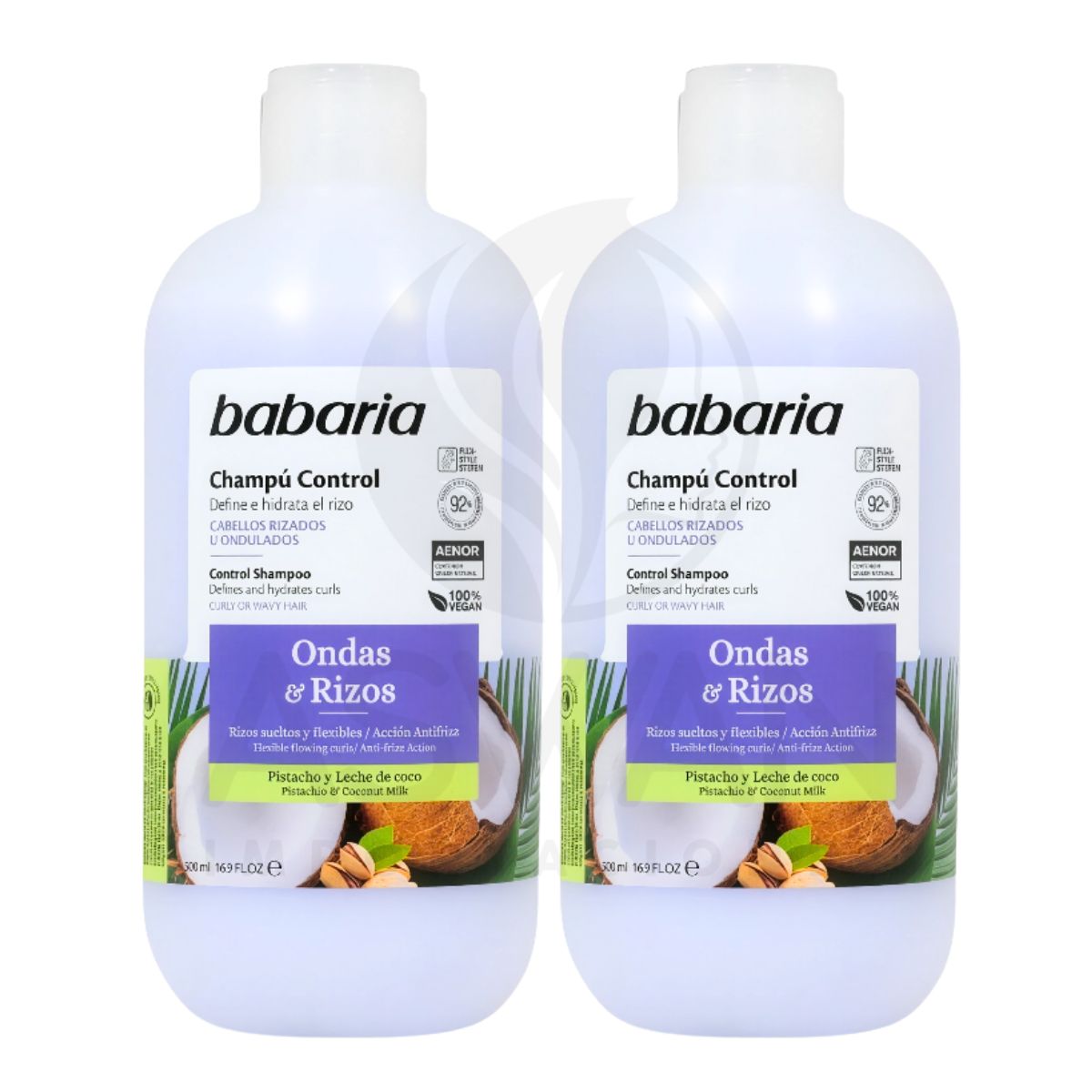 GENERICO - Pack x2 Champú Ondas & Rizos 500 ml - Babaria