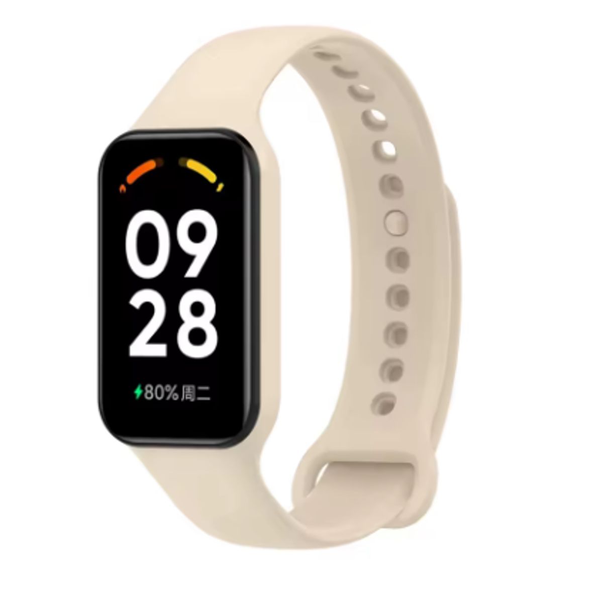 GENERICO - Correa de Silicona para Xiaomi Band 8 - BEIGE