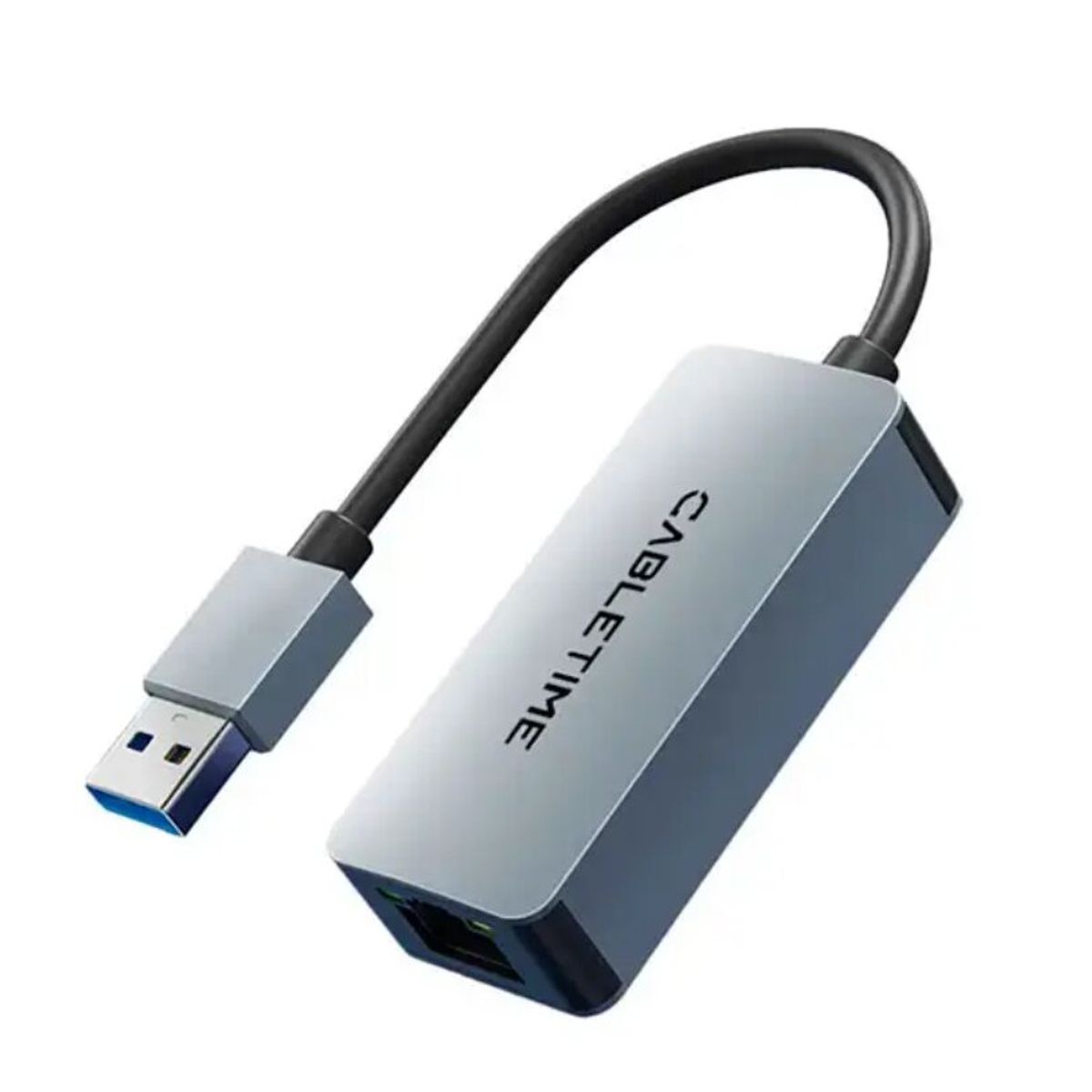 GENERICO - Adaptador CABLETIME CB56G USB-A 3.0 a RJ45 hasta 2.5 Gbps.