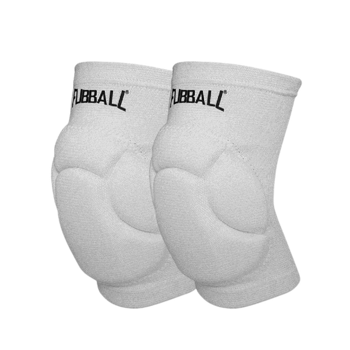 FUBBALL - RODILLERAS PARA VÓLEY PRO EVA PREMIUM COBERTURA COMPLETA REFORZADA FUBBALL ADULTO BLANCO