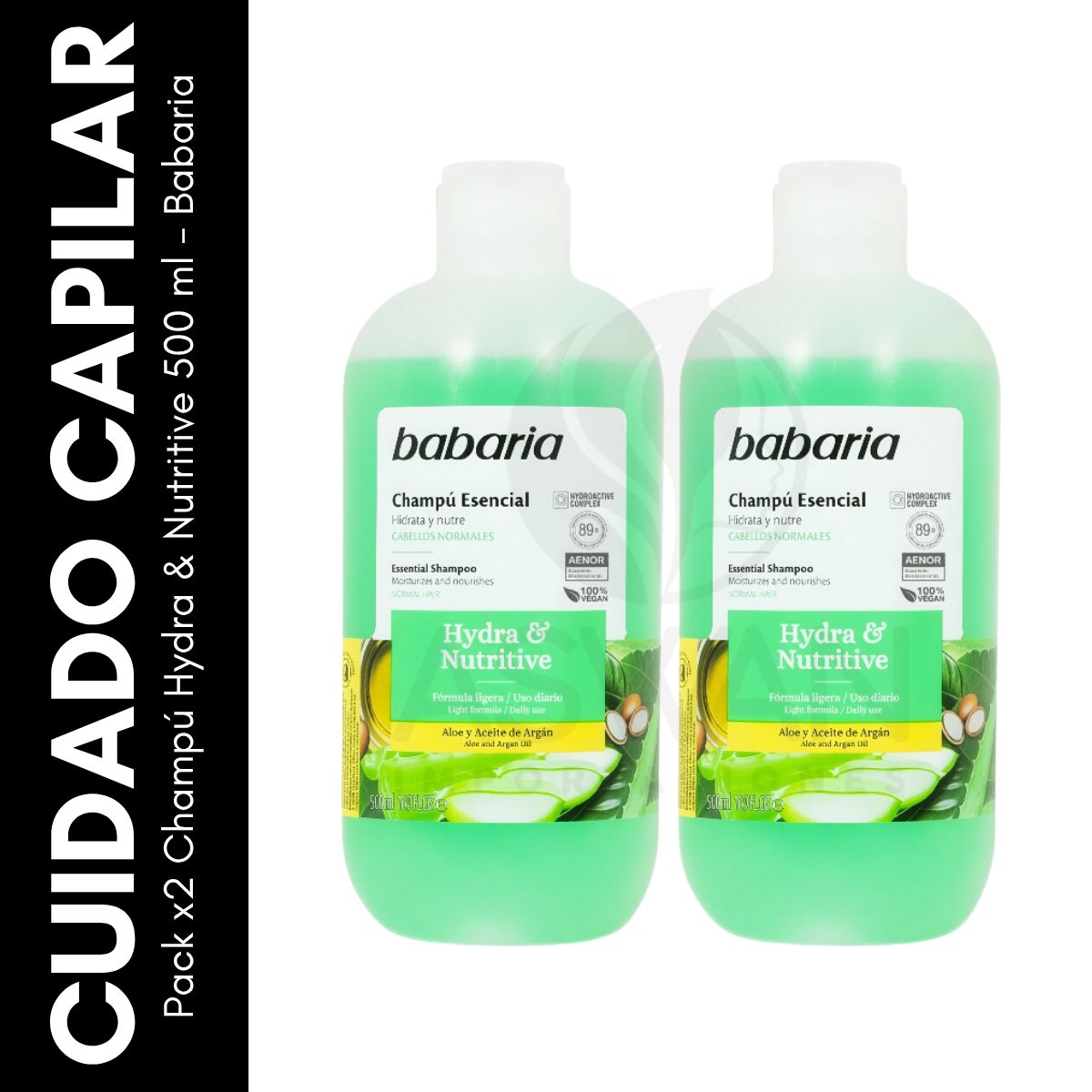 GENERICO - Pack x2 Champú Hydra & Nutritive 500 ml - Babaria