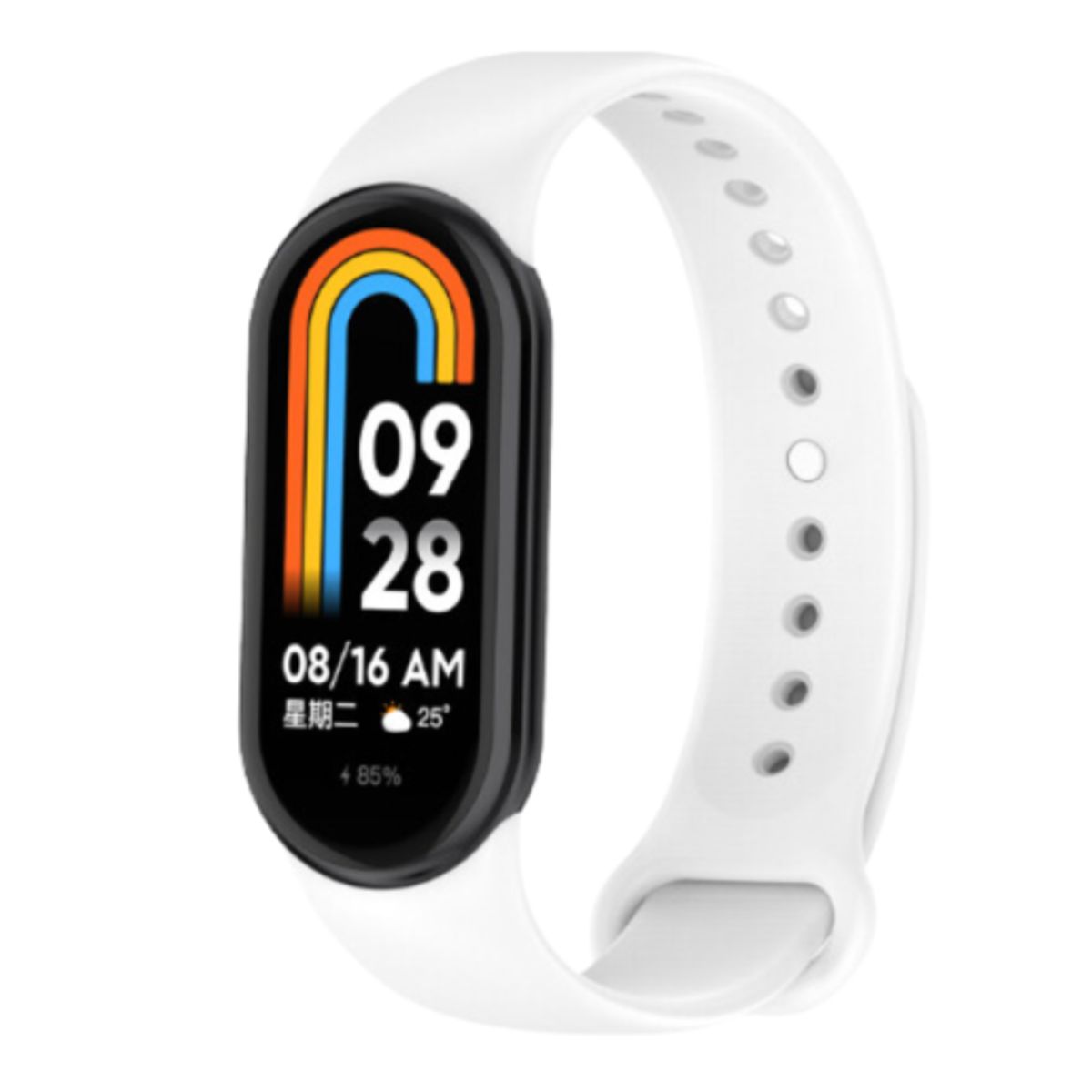 GENERICO - Correa de Silicona para Xiaomi Band 8 - BLANCO