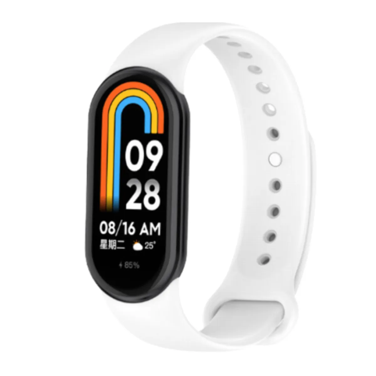 GENERICO - Correa de Silicona para Xiaomi Band 8 - BLANCO