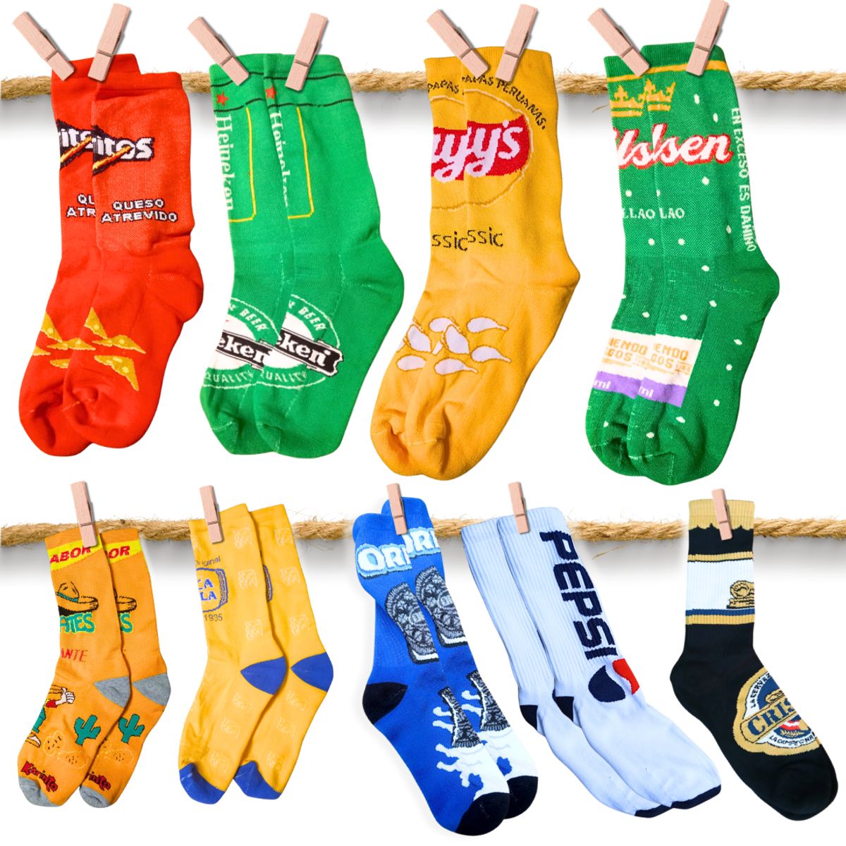 GENERICO - Medias calcetín regalo amigo amiga mamá papá dama caballero 3 pares aleatorio