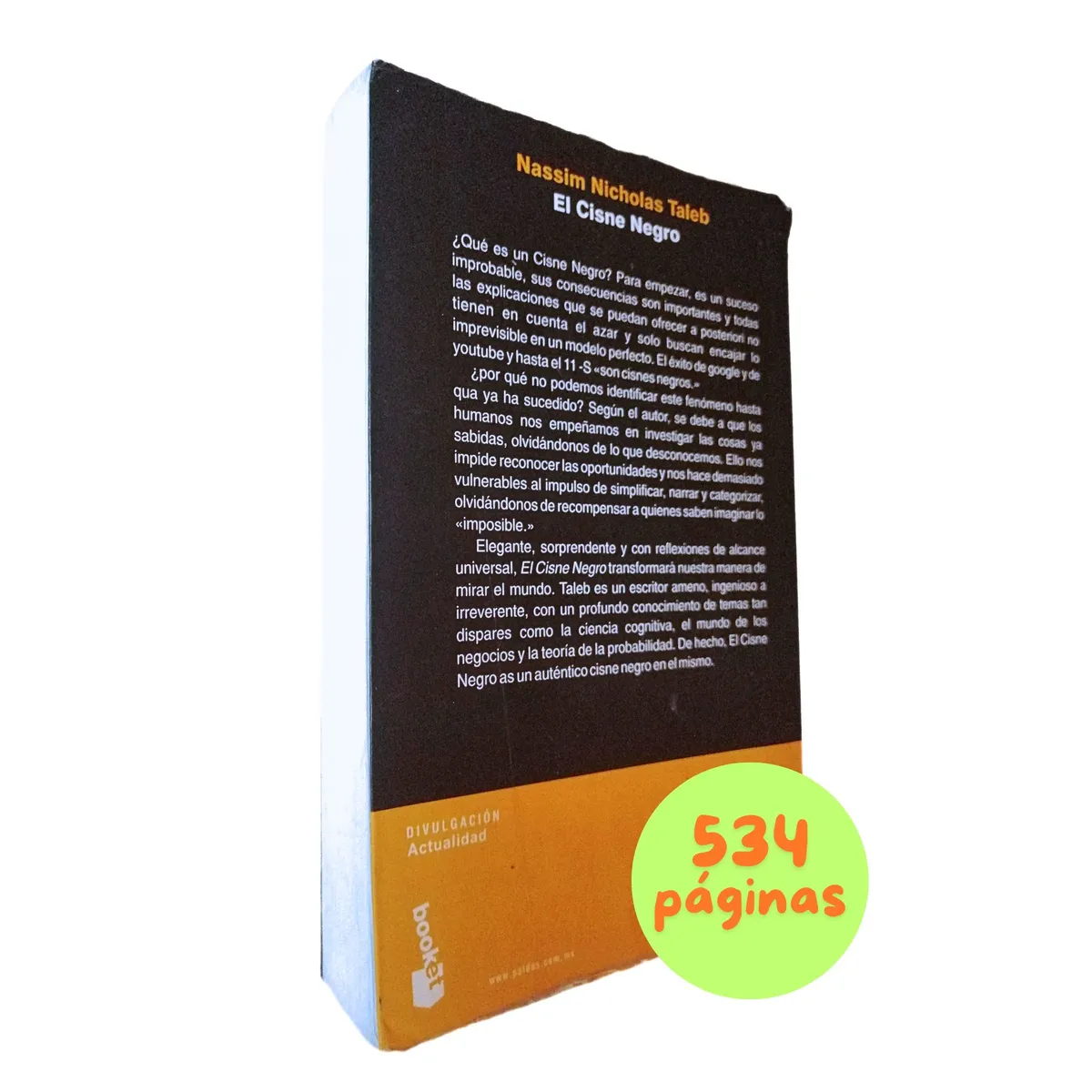 GENERICO - Libro El Cisne Negro de Nassim Nicholas Taleb - reacondicionado