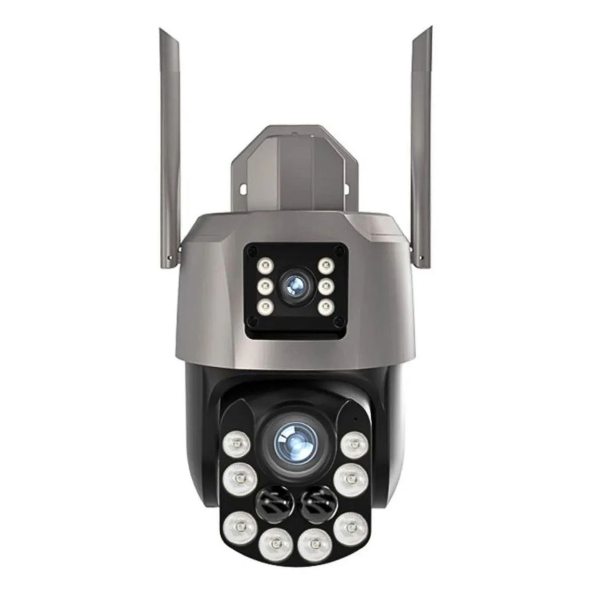 OEM - Cámara de Seguridad IC-36X  Ojo de Dios UHD con Doble Lente Zoom 36X Visión Nocturna Color y Sirena