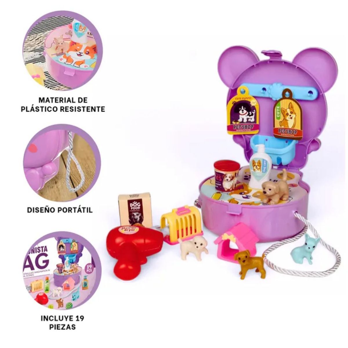 MORITA BAG STORE - MOCHILA DE JUGUETE COCINA PORTATIL FASHION COLOR MORADO