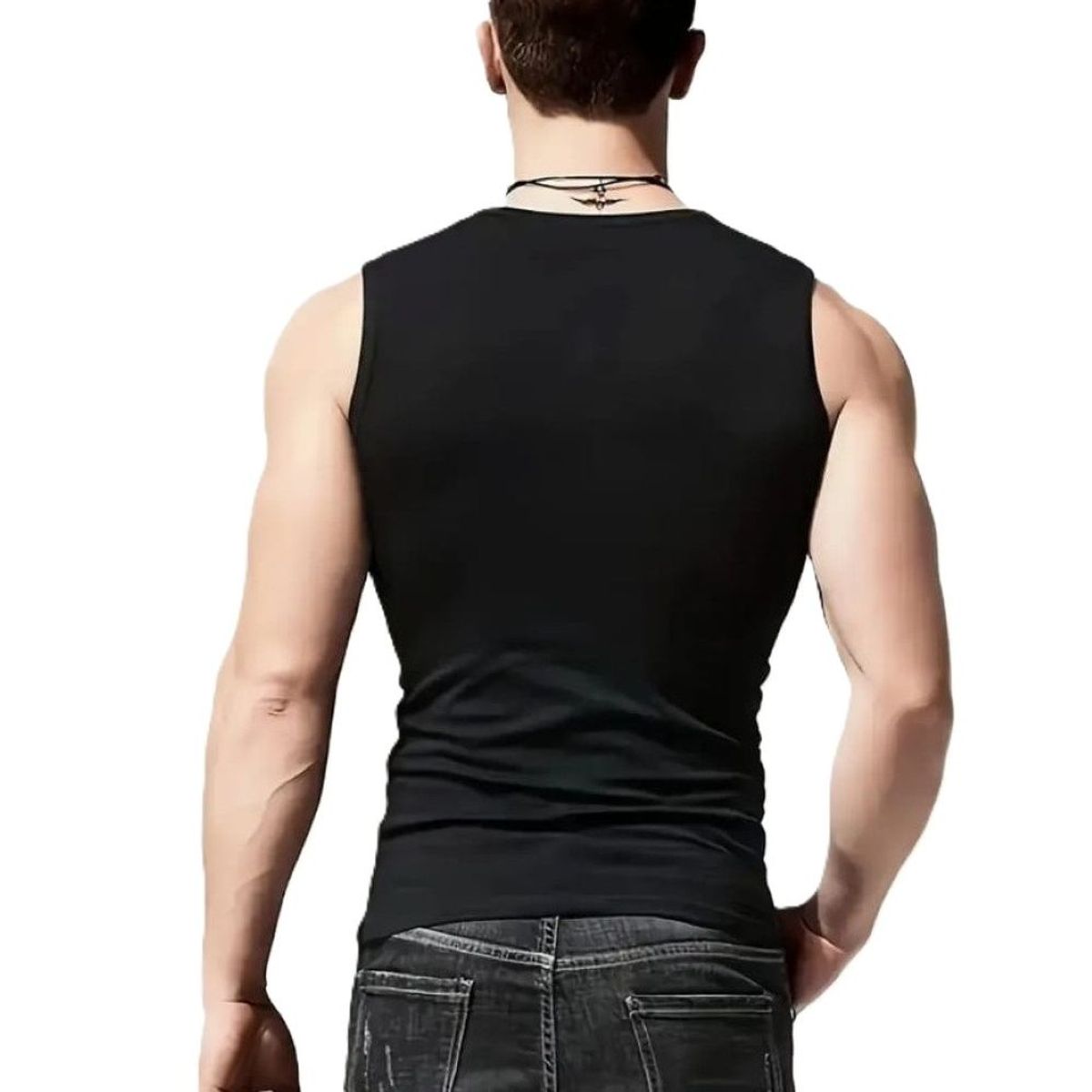 EPAUS - Polo Deportivo Licra Sin Mangas para Hombre