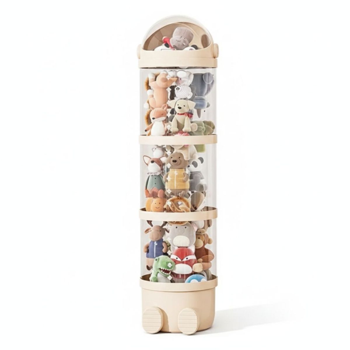GENERICO - Organizador de peluches exhibidor estante 3 niveles 130cm x 28cm