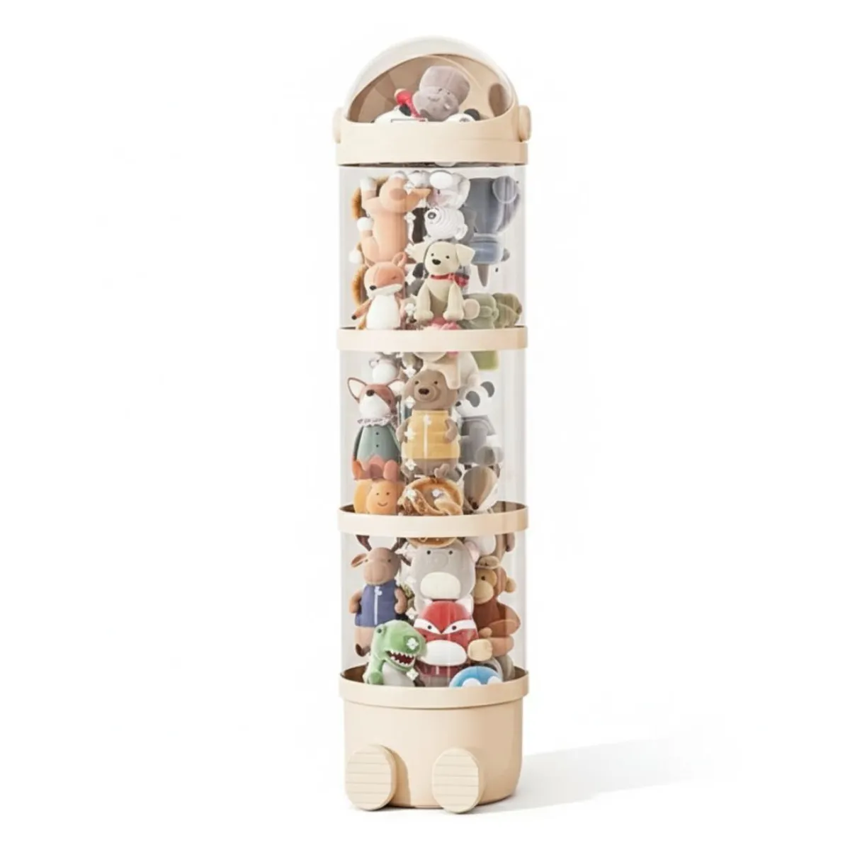 GENERICO - Organizador de peluches exhibidor estante 3 niveles 130cm x 28cm