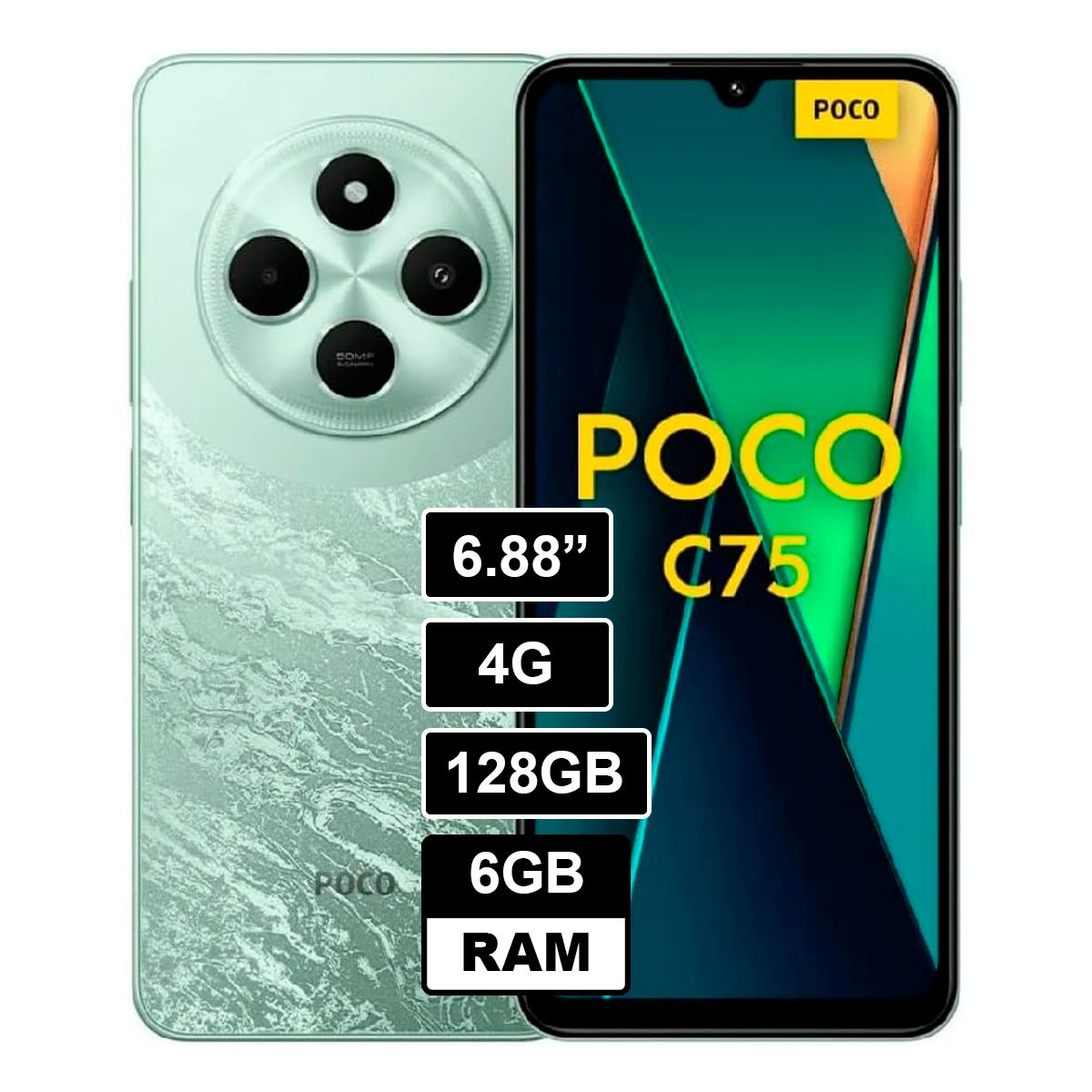 XIAOMI - Poco C75 128GB 6GB RAM Verde