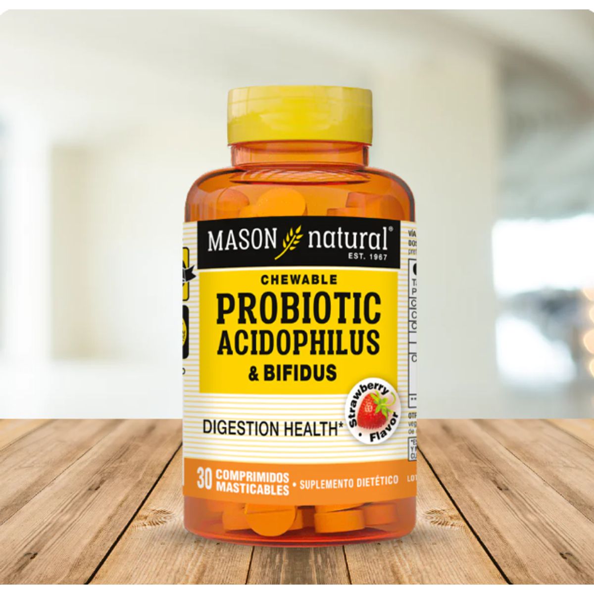 MASON NATURAL - Probiótico Acidophilus & Bifidus 30 COMP MAST