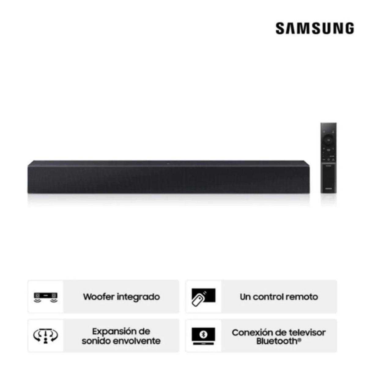 SAMSUNG - Soundbar Samsung 2.0 CH HW-B400F