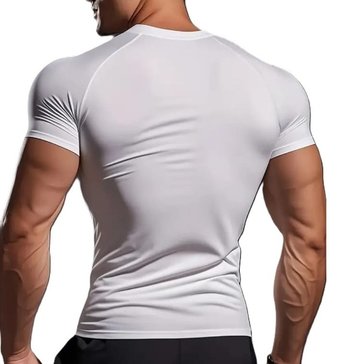 EPAUS - Polo Deportivo Licra Hombre Manga Corta Secado Rápido