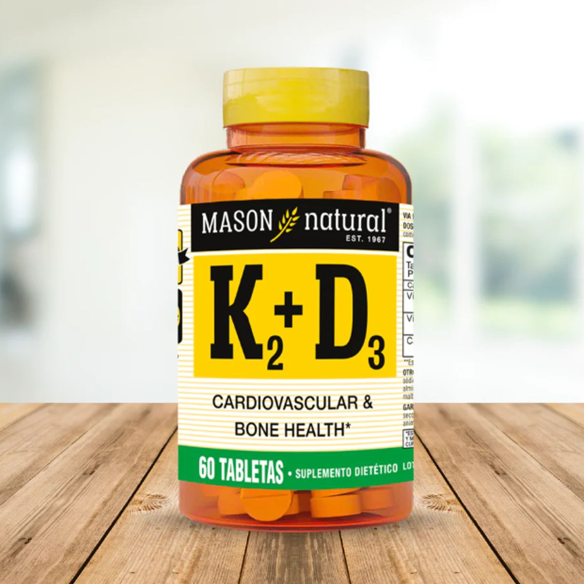 MASON NATURAL - K2 + D3 60 TAB MASON