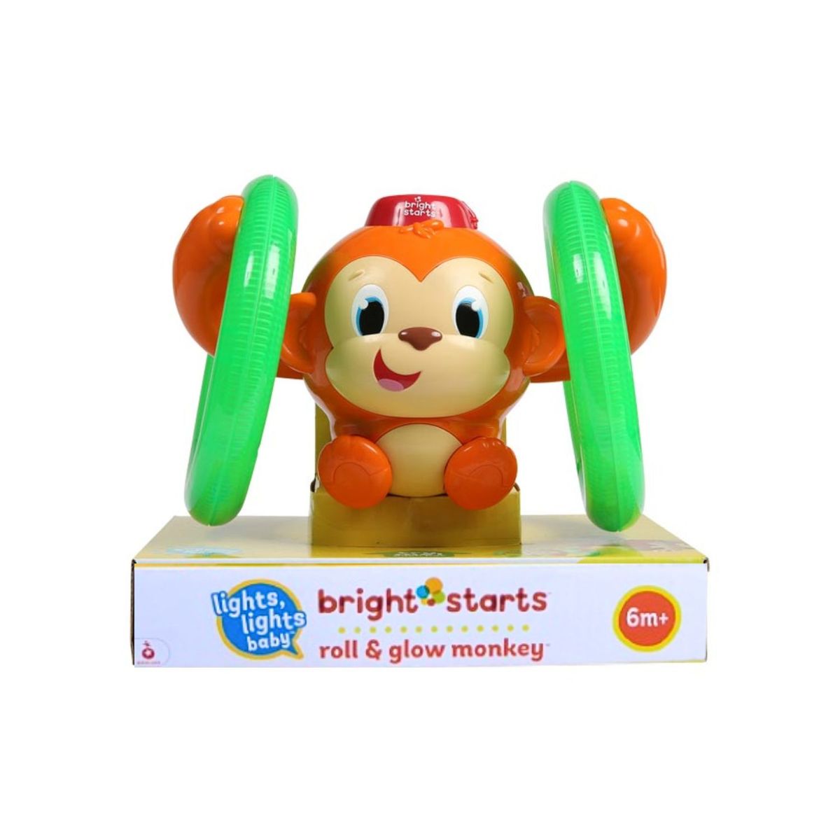 BRIGHT STARTS - Roll & Glow Monkey Bright Stars