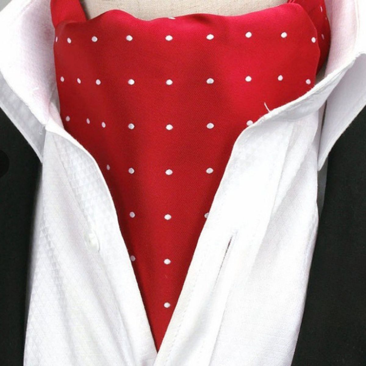 KAST PE - Bufanda Corbata Ethan Rojo de seda para hombre