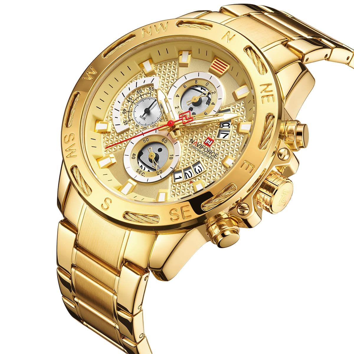 NAVIFORCE - RELOJ NAVIFORCE 9165 ELEGANTE PARA CABALLERO/DORADO