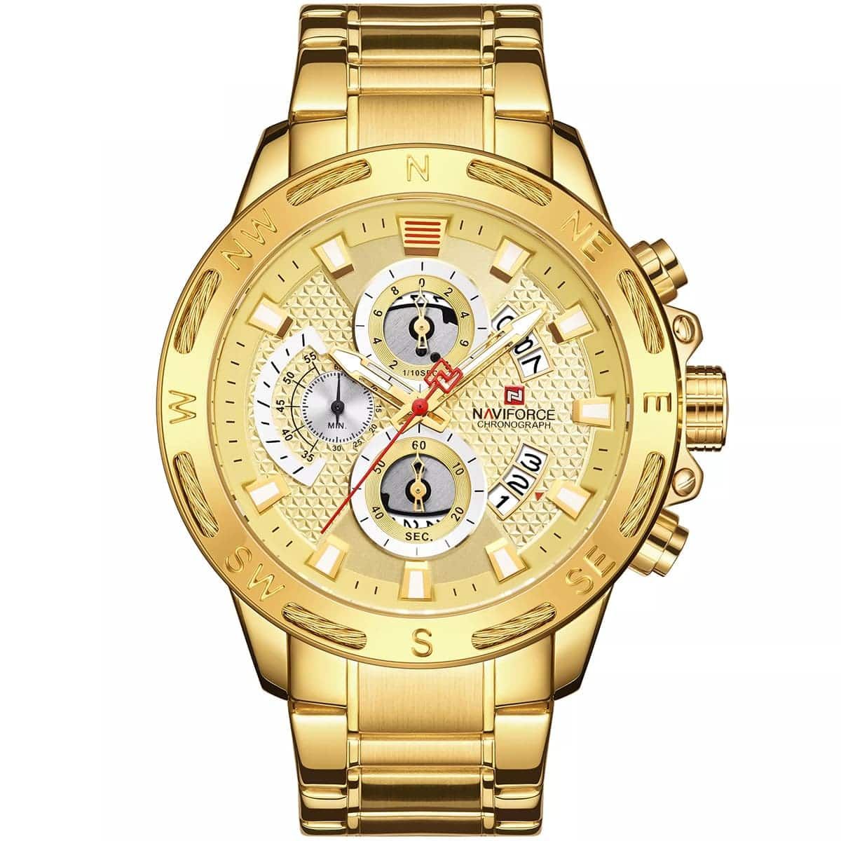 NAVIFORCE - RELOJ NAVIFORCE 9165 ELEGANTE PARA CABALLERO/DORADO