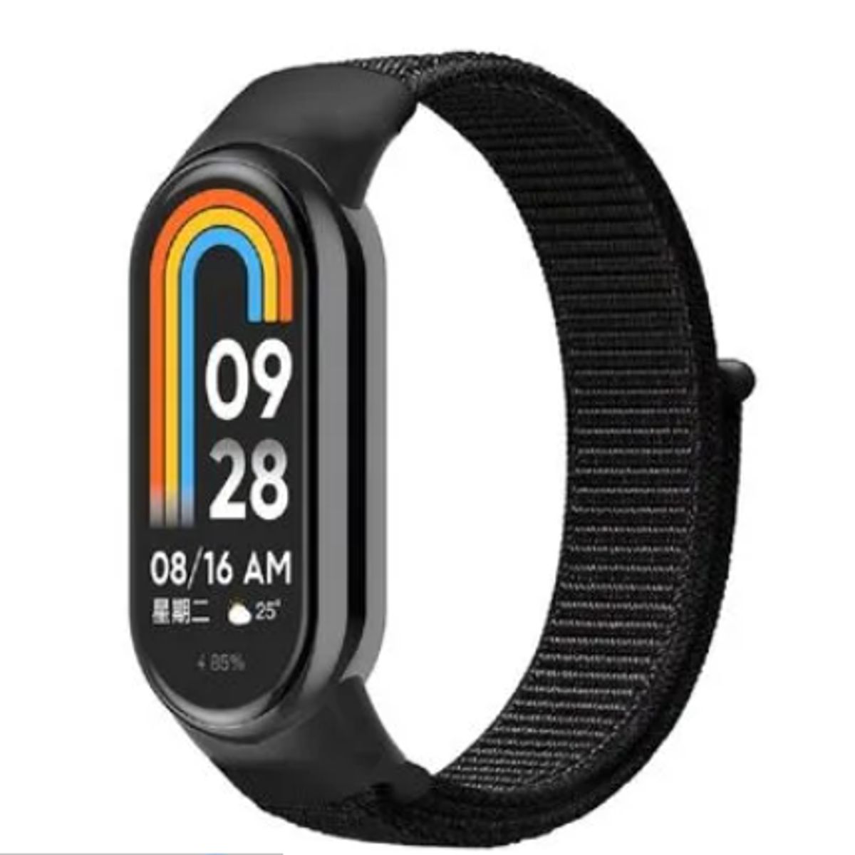 GENERICO - Correa de Nylon para Xiaomi Band 8 - NEGRO