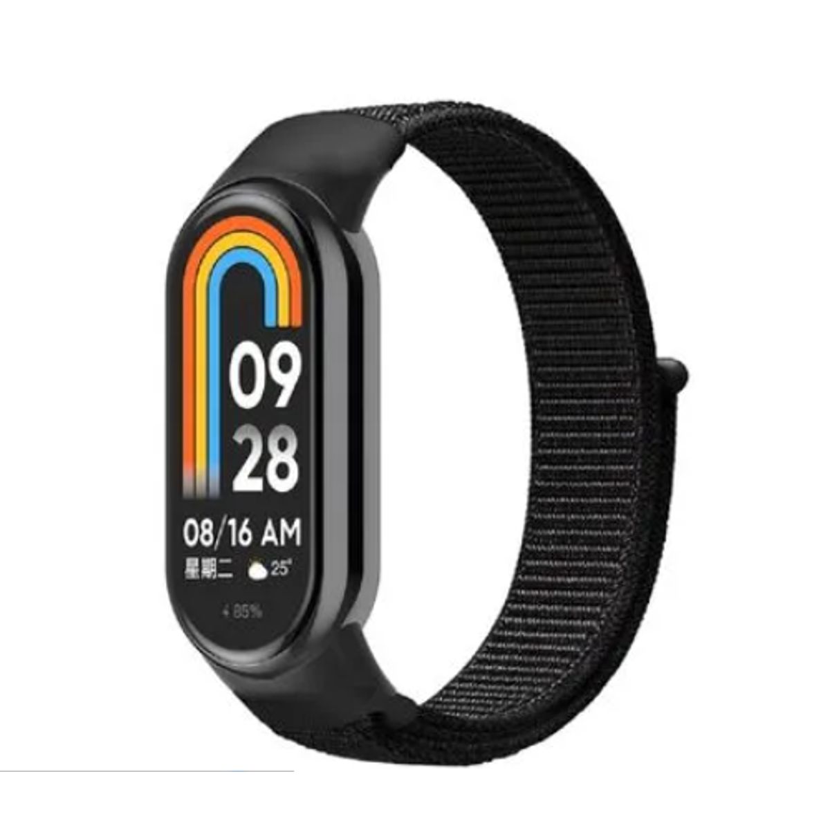 GENERICO - Correa de Nylon para Xiaomi Band 8 - NEGRO