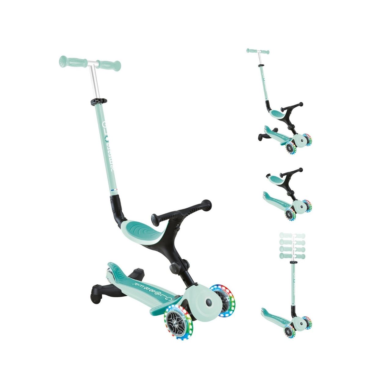 GLOBBER - Scooter Globber Go Up Active LED 360 Menta