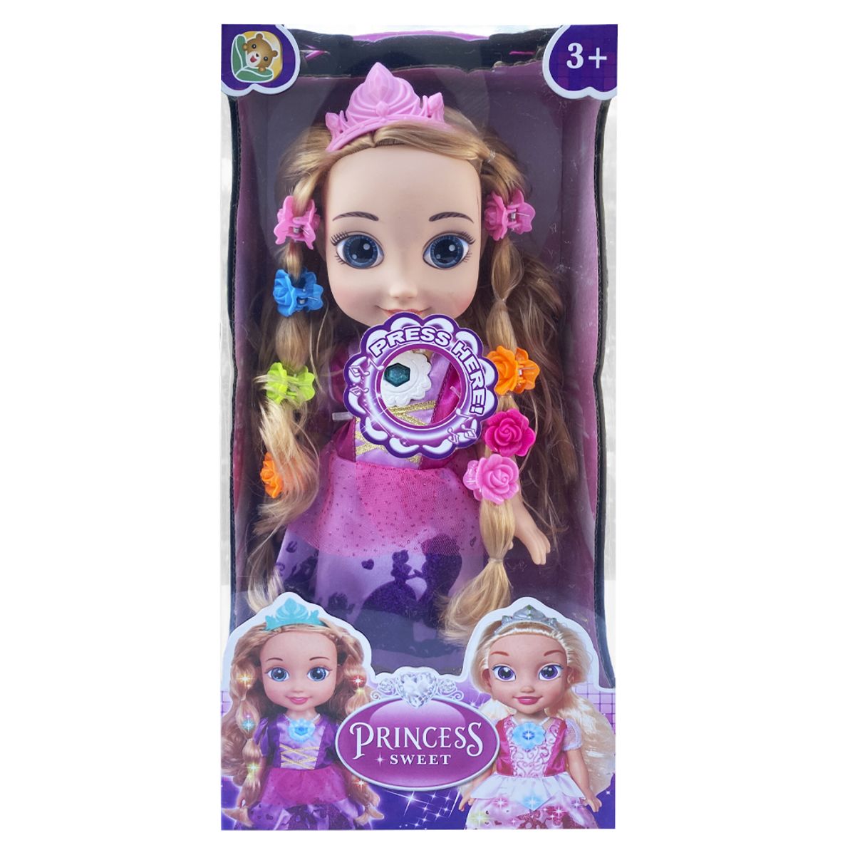 PEQUEÑAS TRAVESURAS - Muñeca Princesa Rosada Cantante Musica y Luces