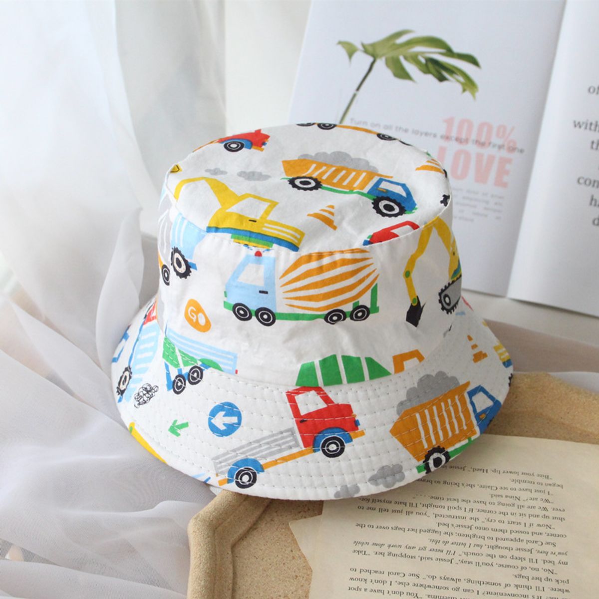 KAST PE - Bucket hat Trucker 52cm: Gorro playa niño 2 a 5 años
