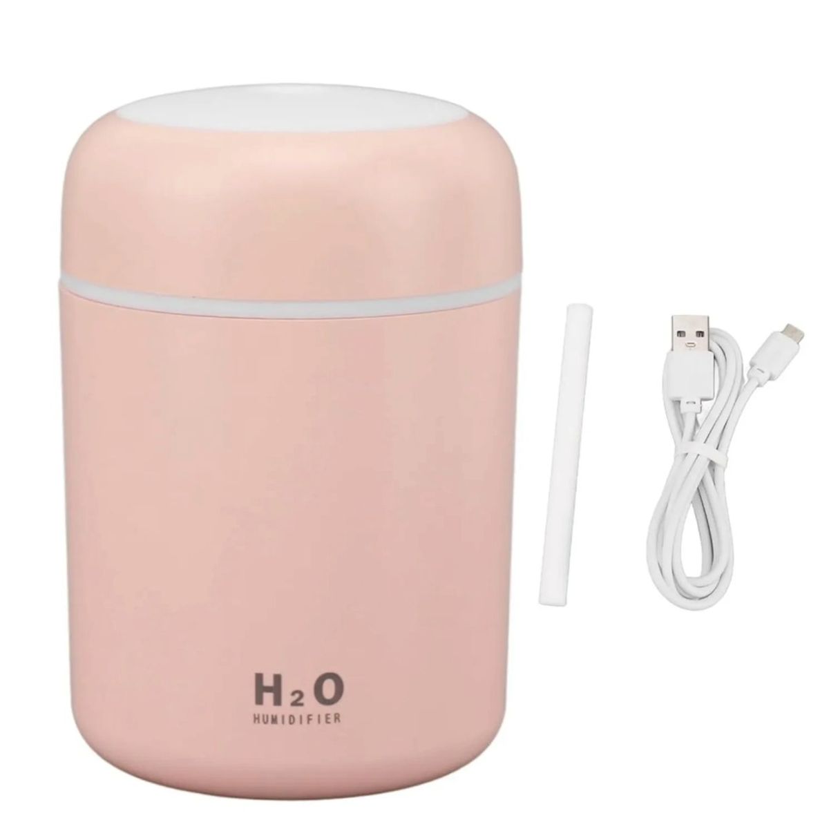 GENERICO - Mini Humidificador USB Rosado  Portátil y Práctico