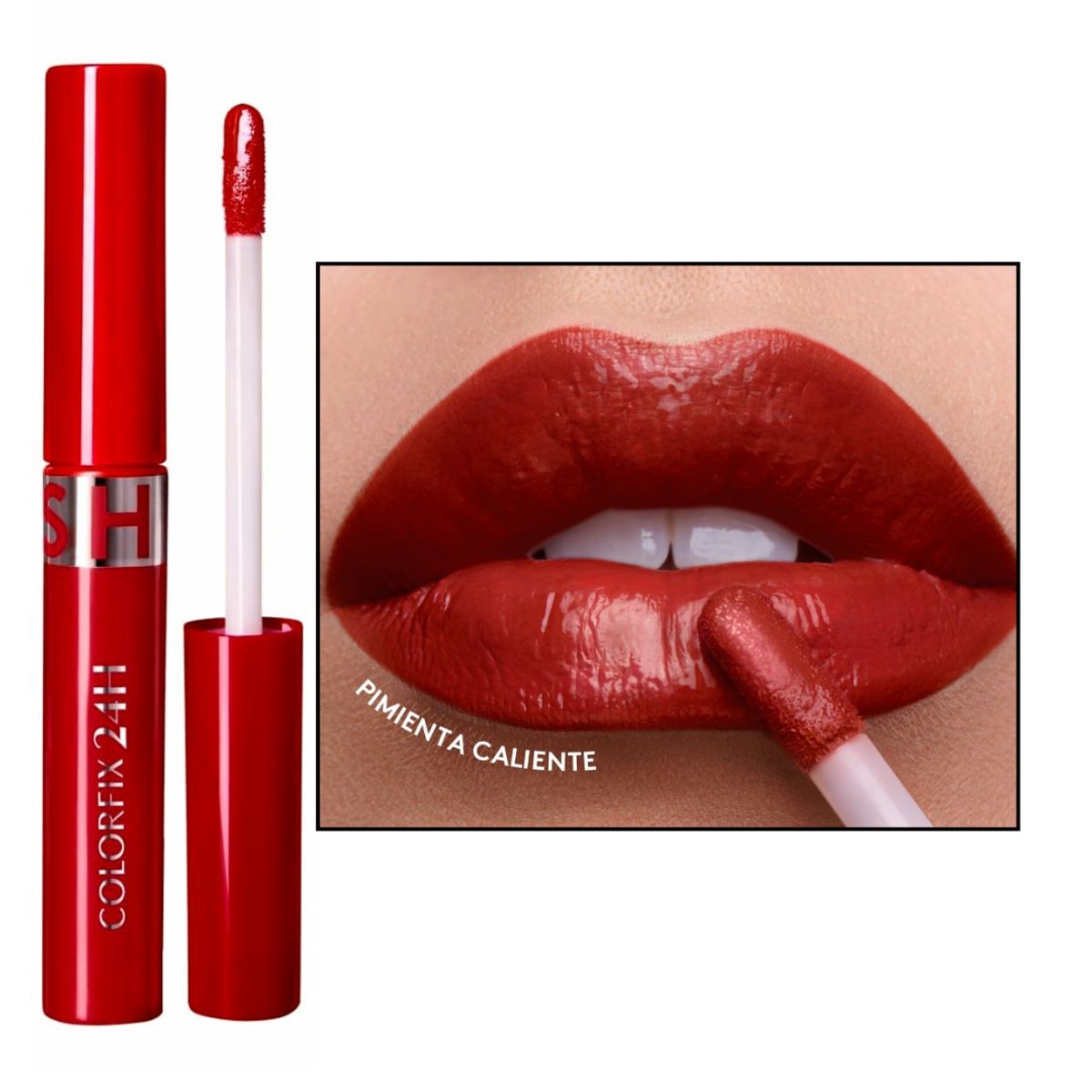 ESIKA - Labial Líquido brillante colorfix 24h liquid tattoo shine pimienta caliente ésika