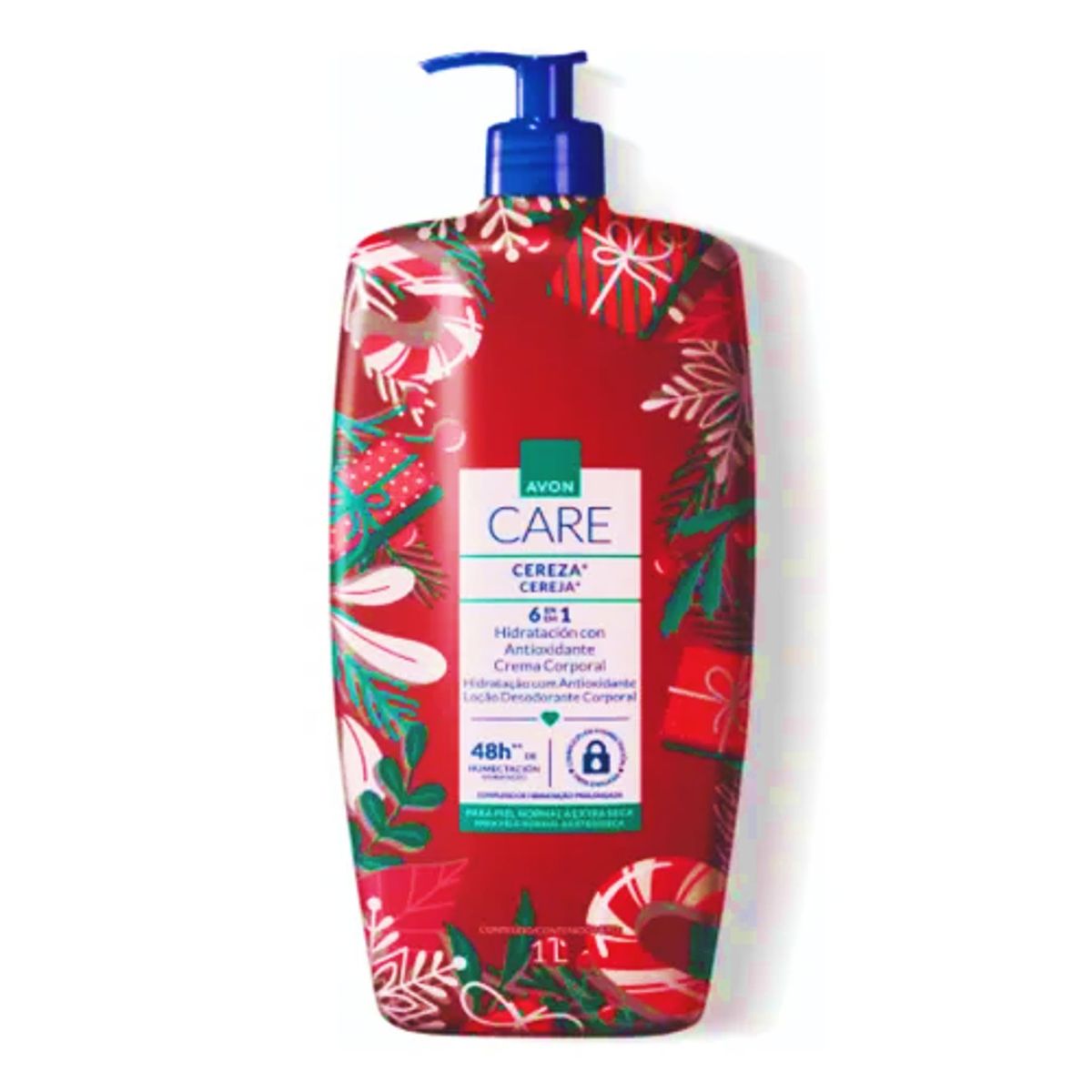 AVON - Hidratante Care 6 En 1 Crema Corporal Cereza 1LT Avon