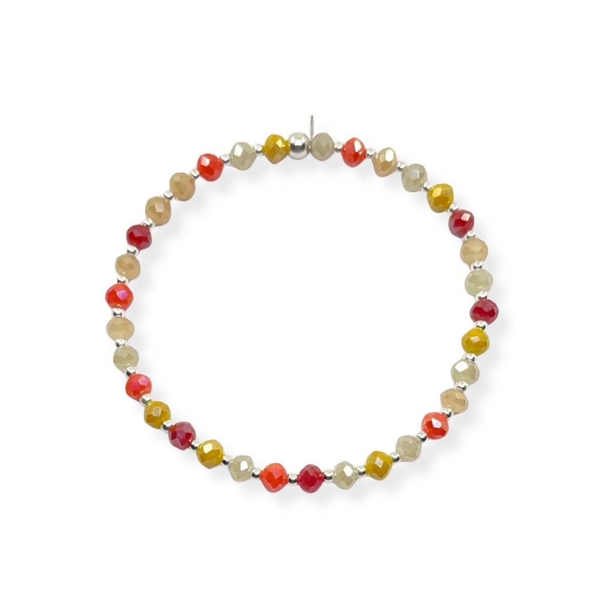 SANTORAL - Pulsera Muranos Colores - Plata