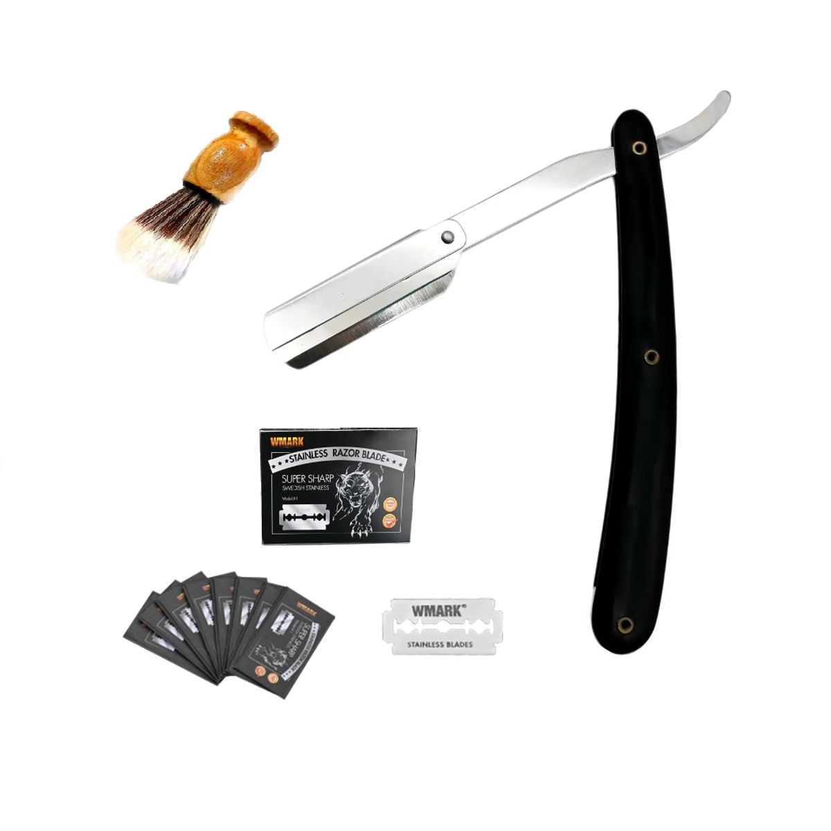 PREMIUM - Navaja Profesional De Acero Inoxidable 2 Cuerpos + Repuestos