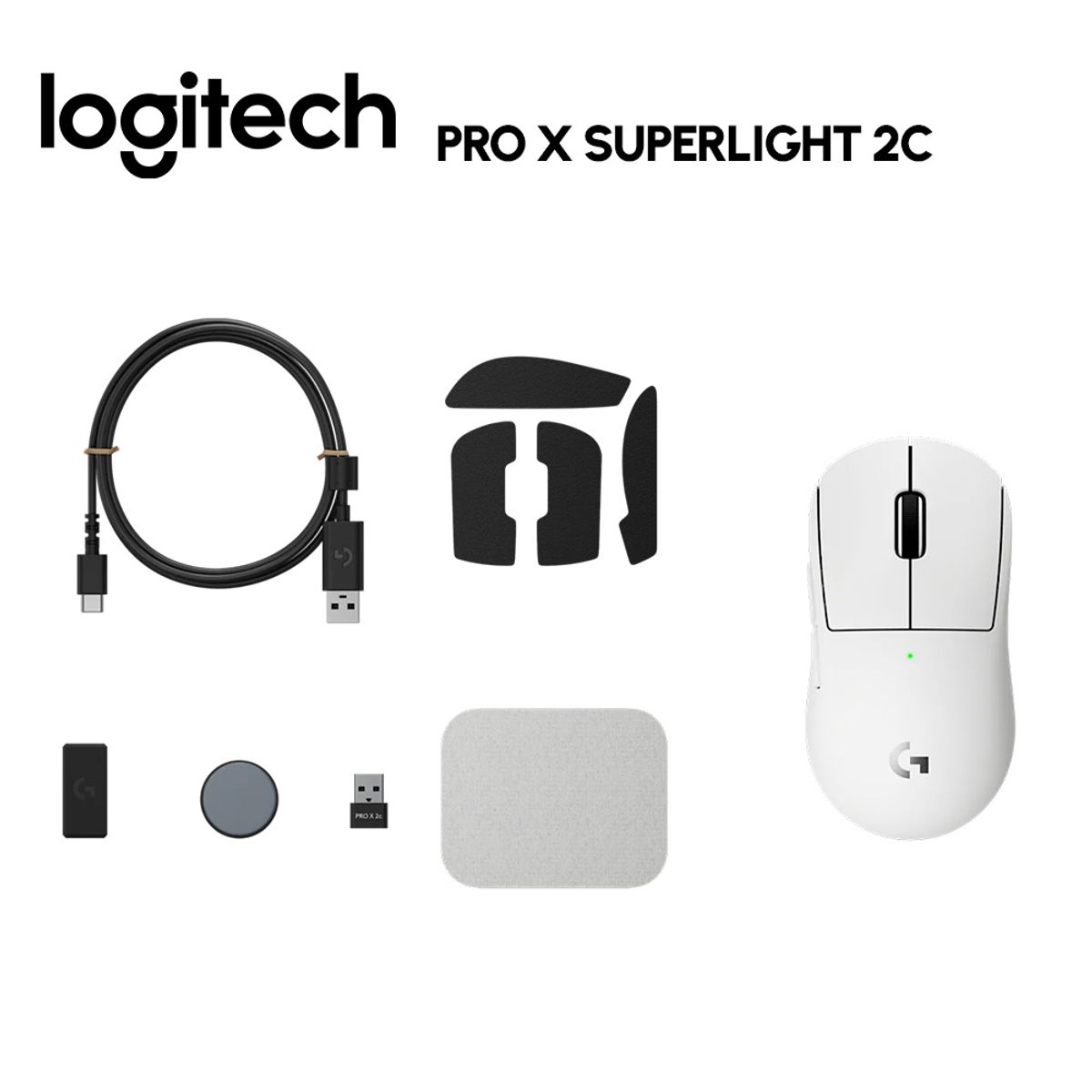 LOGITECH - MOUSE GAMER SUPERLIGHT G PRO X 2C BlancoWhite